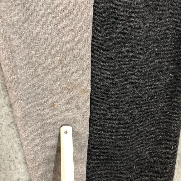 Victorias Secret PINK Sweater Womens Large Gray Mock Neck Pullover 1/4‎ Zip Logo - Picture 3 of 11